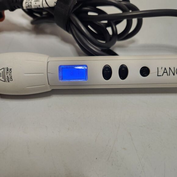 L'ange Hair Curling Wand Iron HT212 White 1 Inch Barrel Digital Fast Heat Tested - Picture 4 of 4